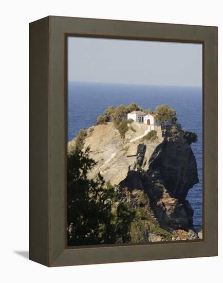 Church of Agios Ioannis, Used in the Film Mamma Mia, Skopelos, Sporades Islands, Greece-Robert Harding-Framed Premier Image Canvas