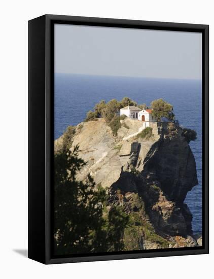 Church of Agios Ioannis, Used in the Film Mamma Mia, Skopelos, Sporades Islands, Greece-Robert Harding-Framed Premier Image Canvas