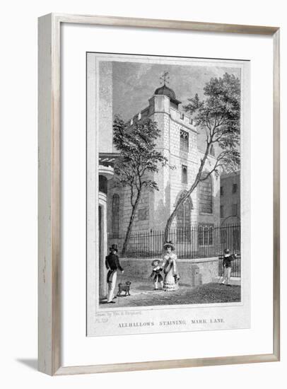 Church of All Hallows Staining, London, 1829-Thomas Hosmer Shepherd-Framed Giclee Print