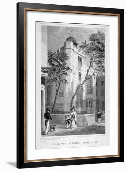 Church of All Hallows Staining, London, 1829-Thomas Hosmer Shepherd-Framed Giclee Print