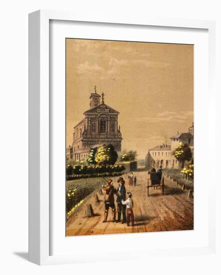 Church of Bicocca in Novara, from Views of the City of Novara, Italy-null-Framed Giclee Print