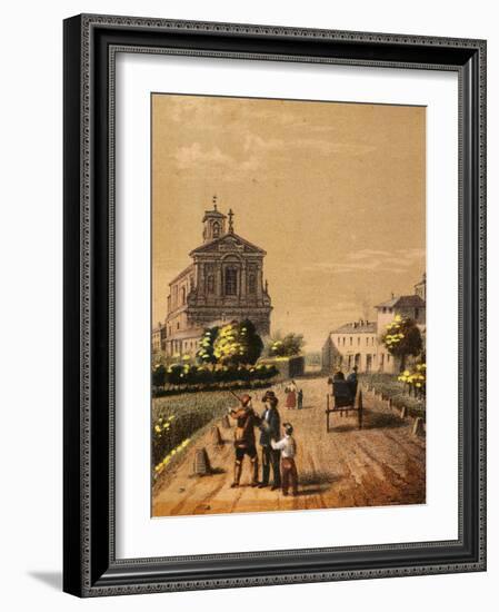 Church of Bicocca in Novara, from Views of the City of Novara, Italy-null-Framed Giclee Print