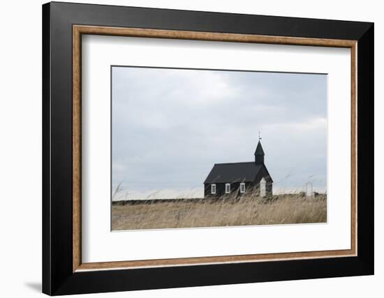 Church of Budir, Snaefellsnes, West Iceland-Julia Wellner-Framed Photographic Print