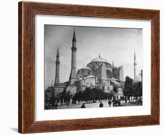 Church of Hagia Sophia Photograph No.2 - Istanbul, Turkey-Lantern Press-Framed Art Print