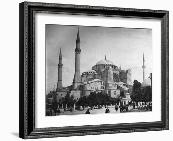 Church of Hagia Sophia Photograph No.2 - Istanbul, Turkey-Lantern Press-Framed Art Print