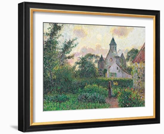 Church of Knocke-Camille Pissarro-Framed Art Print
