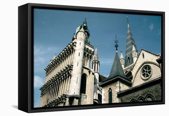 Church of Notre Dame, Dijon, Burgundy, France-Peter Thompson-Framed Premier Image Canvas