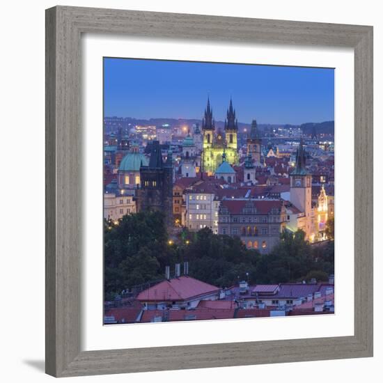 Church of Our Lady before Tyn and Old Town, Prague, Czech Republic-Jon Arnold-Framed Photographic Print