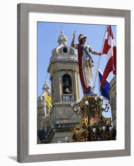 Church of Our Lady of Victories During Celebrations for Victory Day on 8th September, Senglea, Malt-Stuart Black-Framed Photographic Print