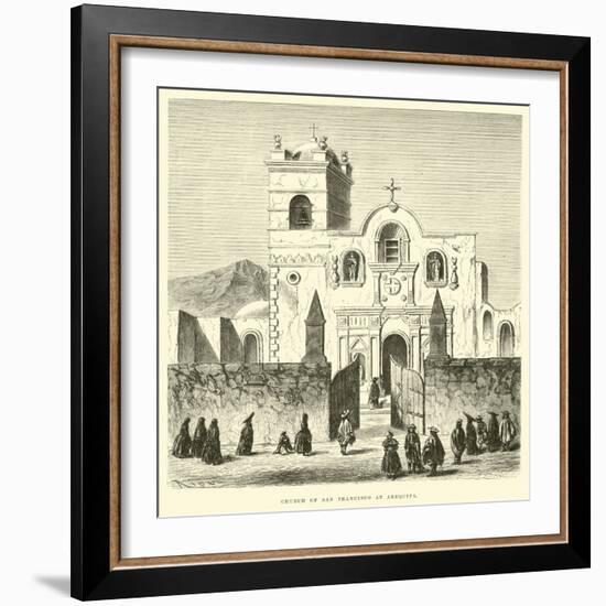 Church of San Francisco at Arequipa-Édouard Riou-Framed Giclee Print