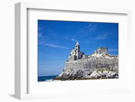 Church of San Pietro, Entrance to the Harbor, Portovenere, Italy-Terry Eggers-Framed Photographic Print