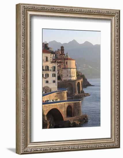 Church of Santa Maria Maddalena and Coast Road with Mountains-Eleanor Scriven-Framed Photographic Print