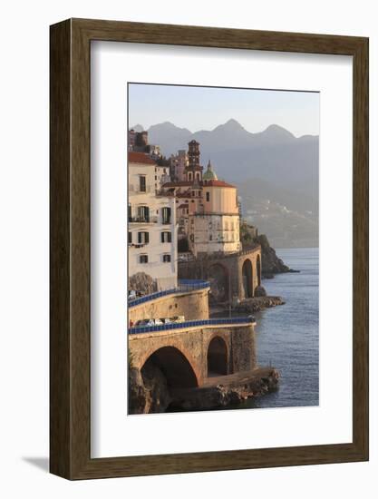 Church of Santa Maria Maddalena and Coast Road with Mountains-Eleanor Scriven-Framed Photographic Print