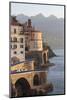 Church of Santa Maria Maddalena and Coast Road with Mountains-Eleanor Scriven-Mounted Photographic Print