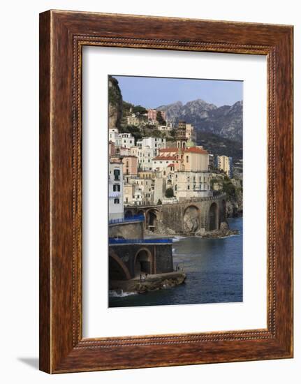 Church of Santa Maria Maddalena and Coast Road-Eleanor Scriven-Framed Photographic Print