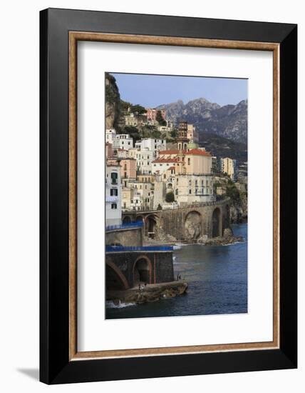 Church of Santa Maria Maddalena and Coast Road-Eleanor Scriven-Framed Photographic Print