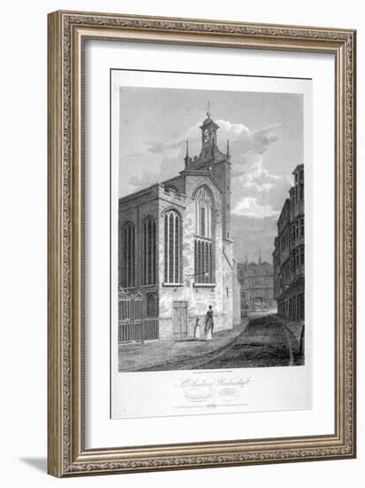 Church of St Andrew Undershaft, Leadenhall Street, London, 1804-John Greig-Framed Giclee Print