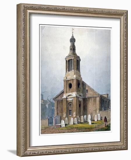 Church of St Anne, Dean Street, Soho, London, 1828-George Shepherd-Framed Giclee Print