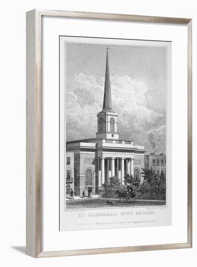 Church of St Barnabas, King Square, Bunhill Fields, Finsbury, London, 1828-John Cleghorn-Framed Giclee Print