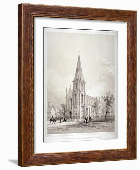 Church of St Bartholomew, Coventry Street, Bethnal Green, London, C1850-George Hawkins-Framed Giclee Print