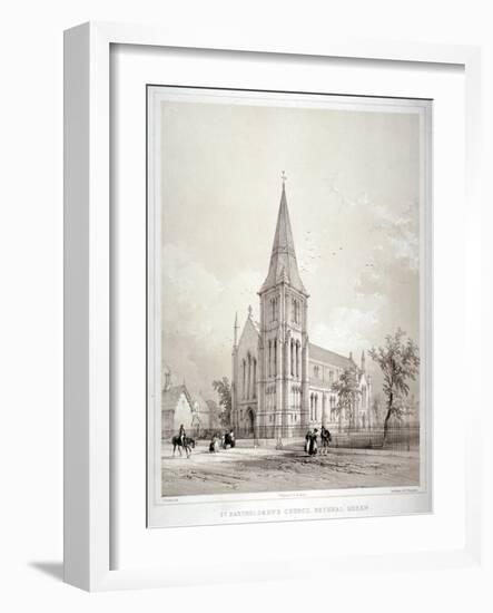 Church of St Bartholomew, Coventry Street, Bethnal Green, London, C1850-George Hawkins-Framed Giclee Print