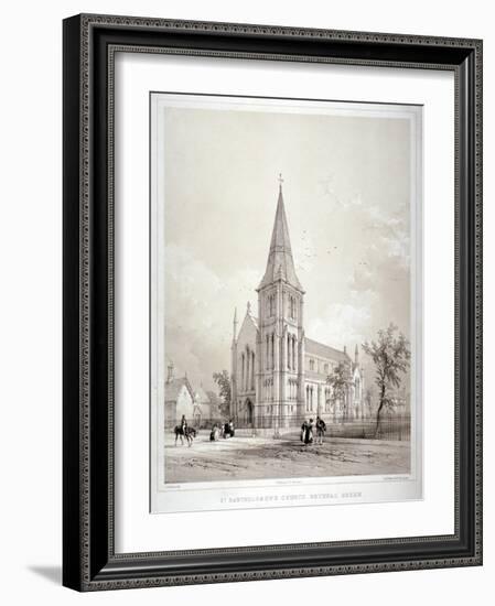 Church of St Bartholomew, Coventry Street, Bethnal Green, London, C1850-George Hawkins-Framed Giclee Print