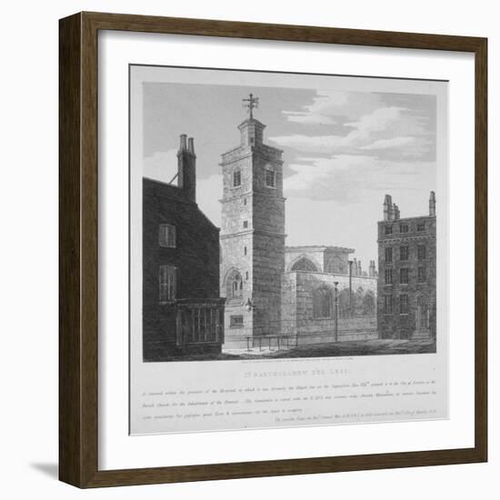 Church of St Bartholomew-The-Less, City of London, 1814-S Jenkins-Framed Giclee Print