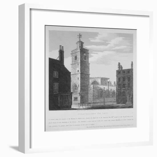 Church of St Bartholomew-The-Less, City of London, 1814-S Jenkins-Framed Giclee Print