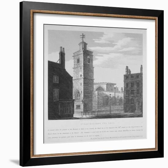 Church of St Bartholomew-The-Less, City of London, 1814-S Jenkins-Framed Giclee Print