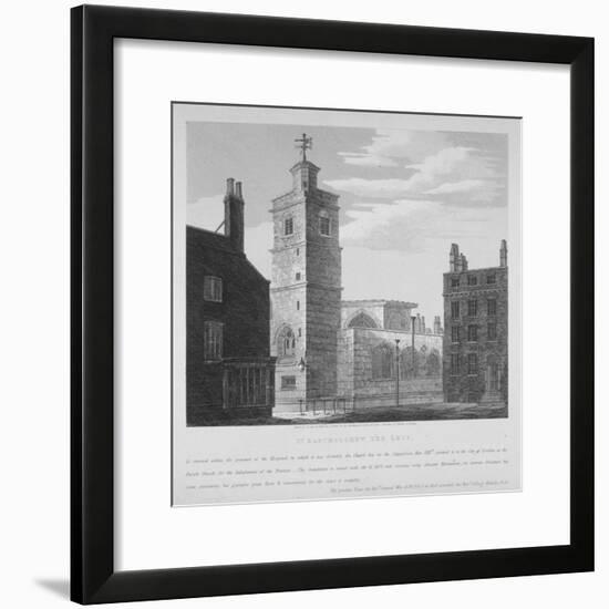 Church of St Bartholomew-The-Less, City of London, 1814-S Jenkins-Framed Giclee Print