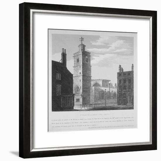 Church of St Bartholomew-The-Less, City of London, 1814-S Jenkins-Framed Giclee Print