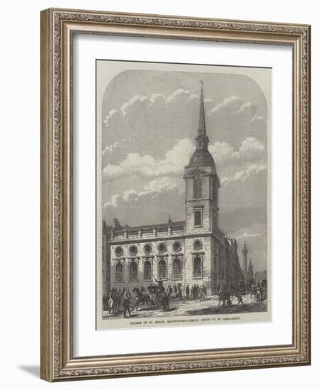 Church of St Benet, Gracechurch-Street, About to Be Demolished-Frank Watkins-Framed Giclee Print