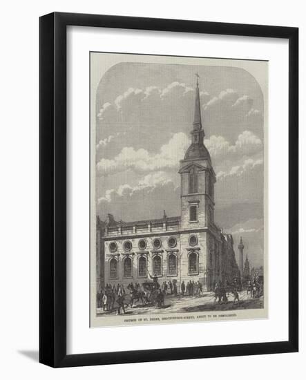 Church of St Benet, Gracechurch-Street, About to Be Demolished-Frank Watkins-Framed Giclee Print