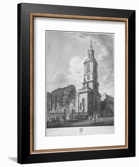 Church of St Botolph Without Bishopsgate, City of London, 1802-George Hawkins-Framed Giclee Print