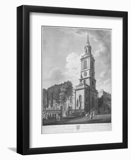 Church of St Botolph Without Bishopsgate, City of London, 1802-George Hawkins-Framed Giclee Print