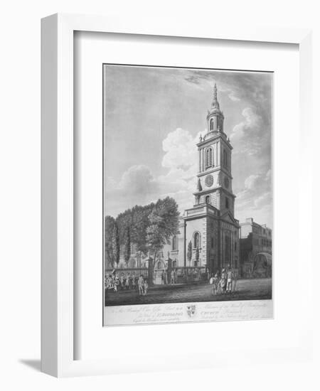 Church of St Botolph Without Bishopsgate, City of London, 1802-George Hawkins-Framed Giclee Print