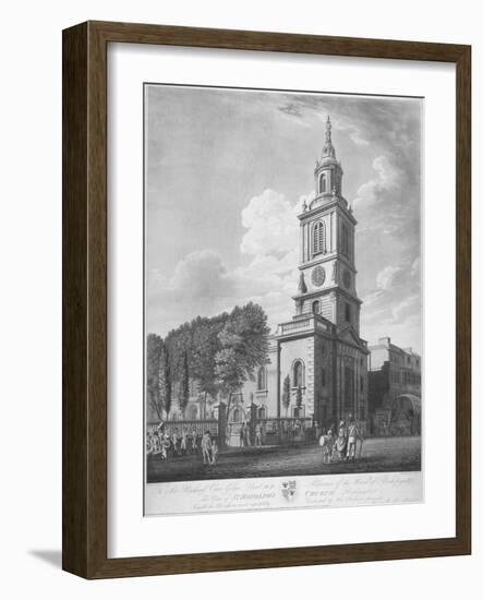 Church of St Botolph Without Bishopsgate, City of London, 1802-George Hawkins-Framed Giclee Print