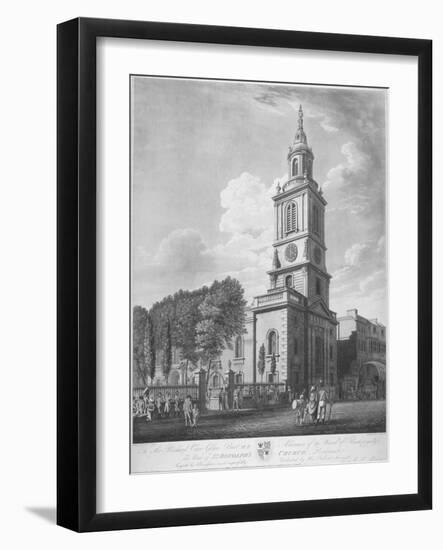 Church of St Botolph Without Bishopsgate, City of London, 1802-George Hawkins-Framed Giclee Print