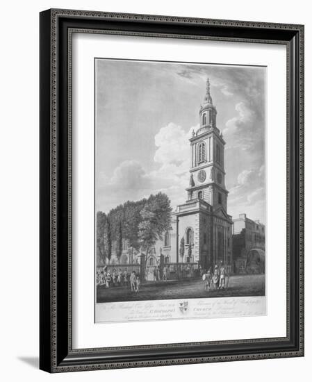 Church of St Botolph Without Bishopsgate, City of London, 1802-George Hawkins-Framed Giclee Print