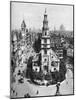 Church of St Clement Danes, the Strand and Fleet Street from Australia House, London, 1926-1927-McLeish-Mounted Giclee Print