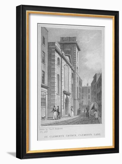 Church of St Clement, Eastcheap, City of London, 1831-Thomas Hosmer Shepherd-Framed Giclee Print