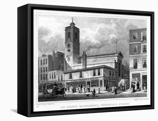 Church of St Dionis Backchurch, Fenchurch Street, City of London, 19th Century-JB Allen-Framed Premier Image Canvas