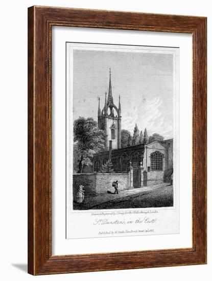 Church of St Dunstan in the East, City of London, 1816-J Greig-Framed Giclee Print