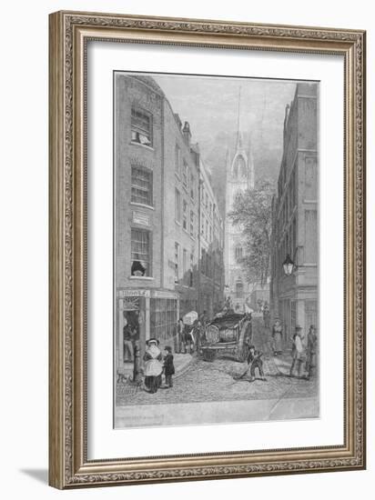 Church of St Dunstan-In-The-East from the Custom House, City of London, 1828-Edward William Cooke-Framed Giclee Print