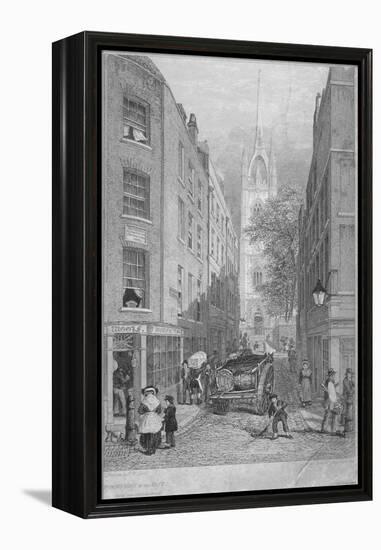 Church of St Dunstan-In-The-East from the Custom House, City of London, 1828-Edward William Cooke-Framed Premier Image Canvas