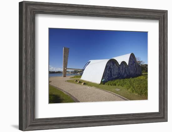 Church of St. Francis of Assisi, Pampulha Lake, Pampulha, Belo Horizonte, Minas Gerais, Brazil-Ian Trower-Framed Photographic Print