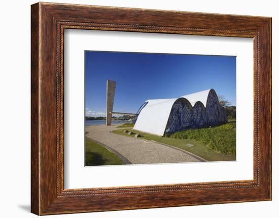 Church of St. Francis of Assisi, Pampulha Lake, Pampulha, Belo Horizonte, Minas Gerais, Brazil-Ian Trower-Framed Photographic Print