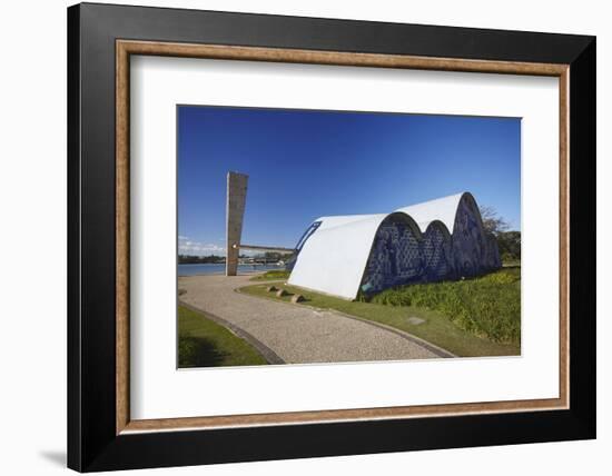 Church of St. Francis of Assisi, Pampulha Lake, Pampulha, Belo Horizonte, Minas Gerais, Brazil-Ian Trower-Framed Photographic Print