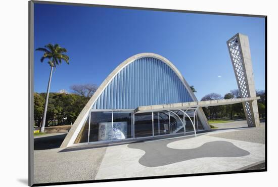 Church of St. Francis of Assisi, Pampulha Lake, Pampulha, Belo Horizonte, Minas Gerais, Brazil-Ian Trower-Mounted Photographic Print