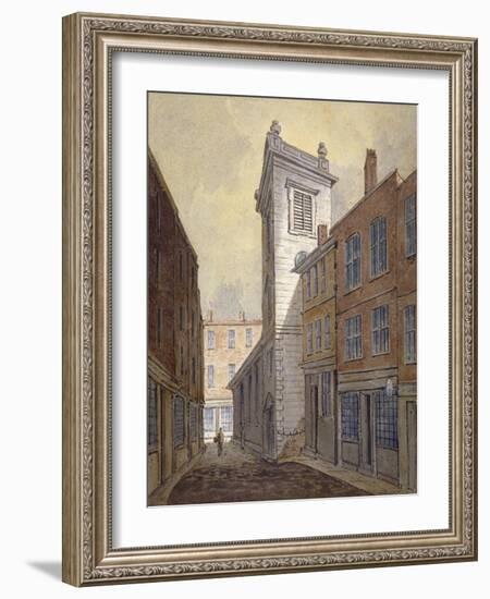 Church of St George Botolph Lane from George Lane, City of London, C1813-William Pearson-Framed Giclee Print